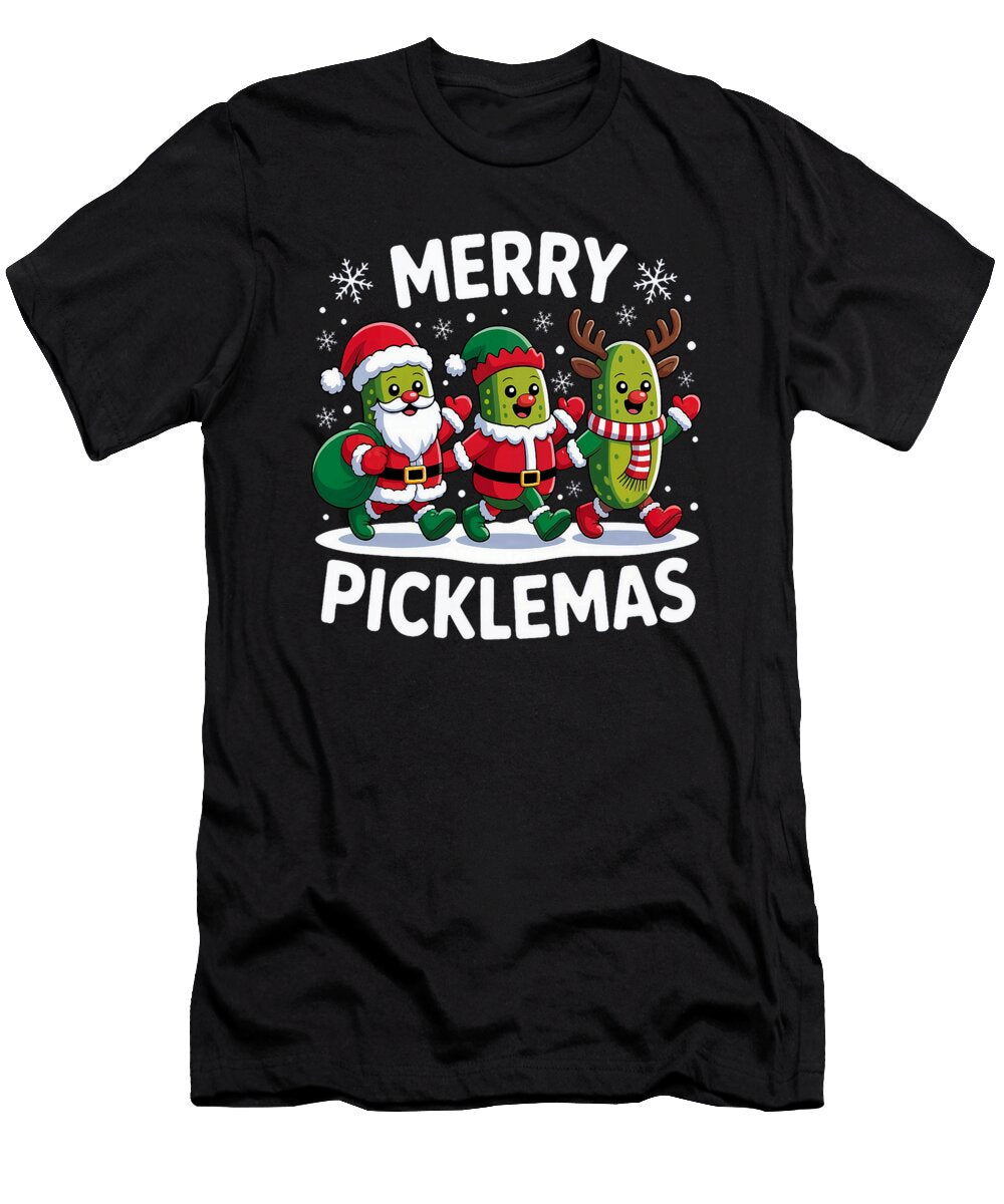 Merry Picklemas Fun Holiday Christmas for Pickle Zyneu Gangd T-Shirt