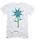 Miami Dolphins NFL Football Team Logo Flower Art Steven Shaver T-Shirt
