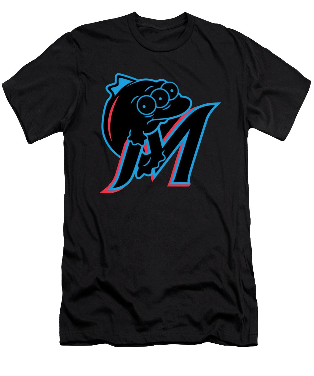 Miami Marlins 3 Eyed Fish Huyen Vu T-Shirt