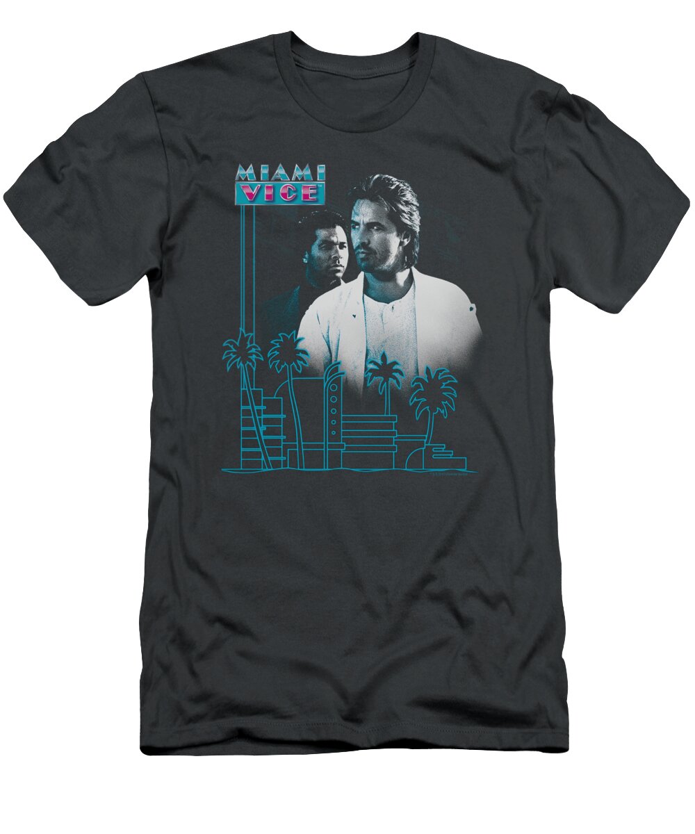 Miami Vice 80s Looking Out Brent Brock T-Shirt