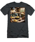 Mice Cooking Pasta in Rustic Kitchen Sandor Nagy T-Shirt