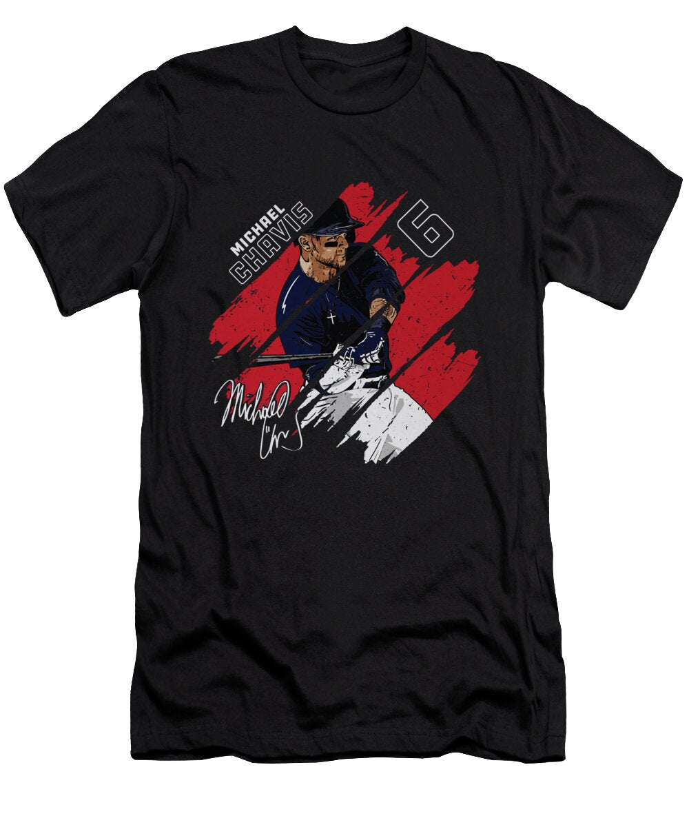 Michael Chavis Washington Stripes Ihsan Sirin T-Shirt