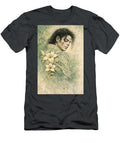 Michael Jackson in Floral Attire Sage Beige Museum of Exquisities T-Shirt