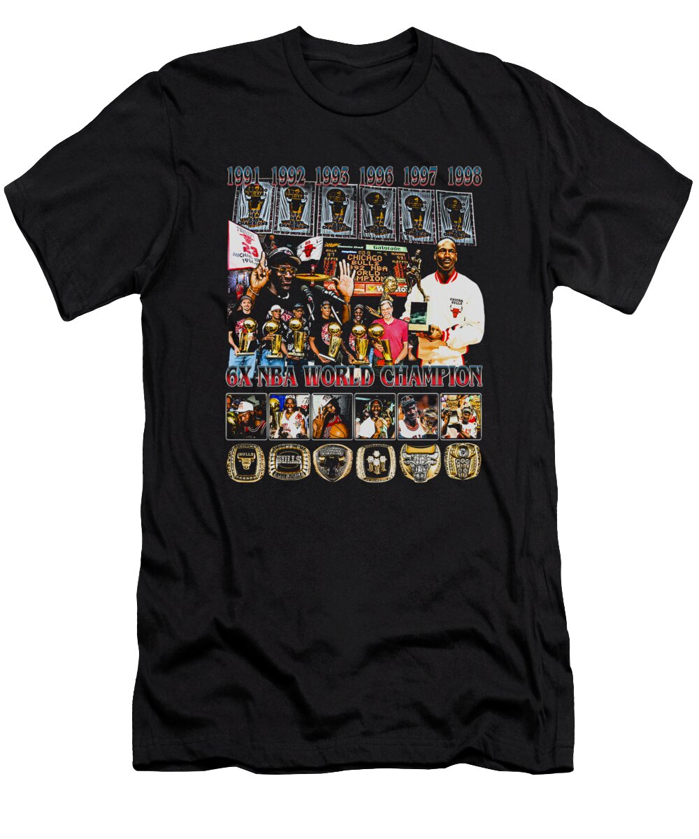 Michael Jordan 6x NBA World Champion Ozlem Altin T-Shirt