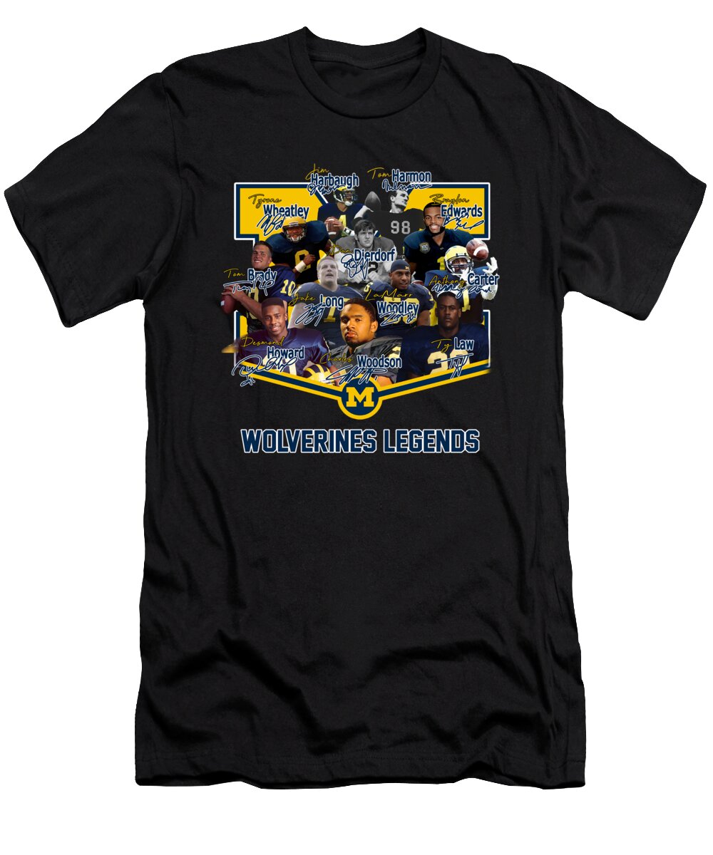 Michigan Wolverines Football Legends Signature Th T-Shirt