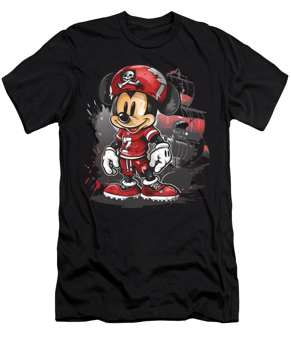 Mickey Mouse Vs Colorado Rockies Animated Action Adornment Robertz Schuler T-Shirt