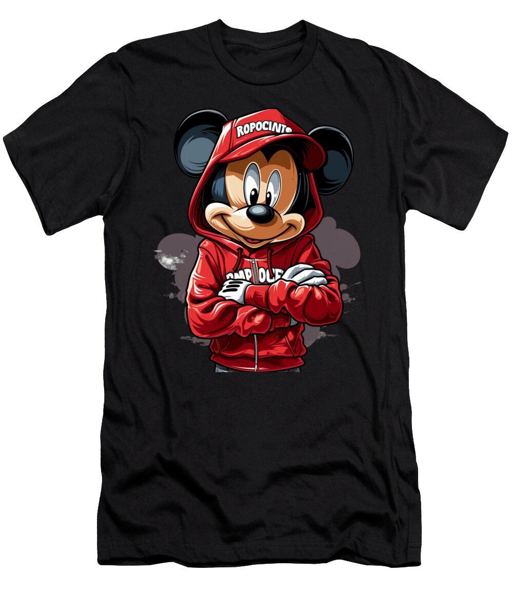 Mickey Mouse Vs Colorado Rockies Bases Loaded Mickey Robertz Schuler T-Shirt