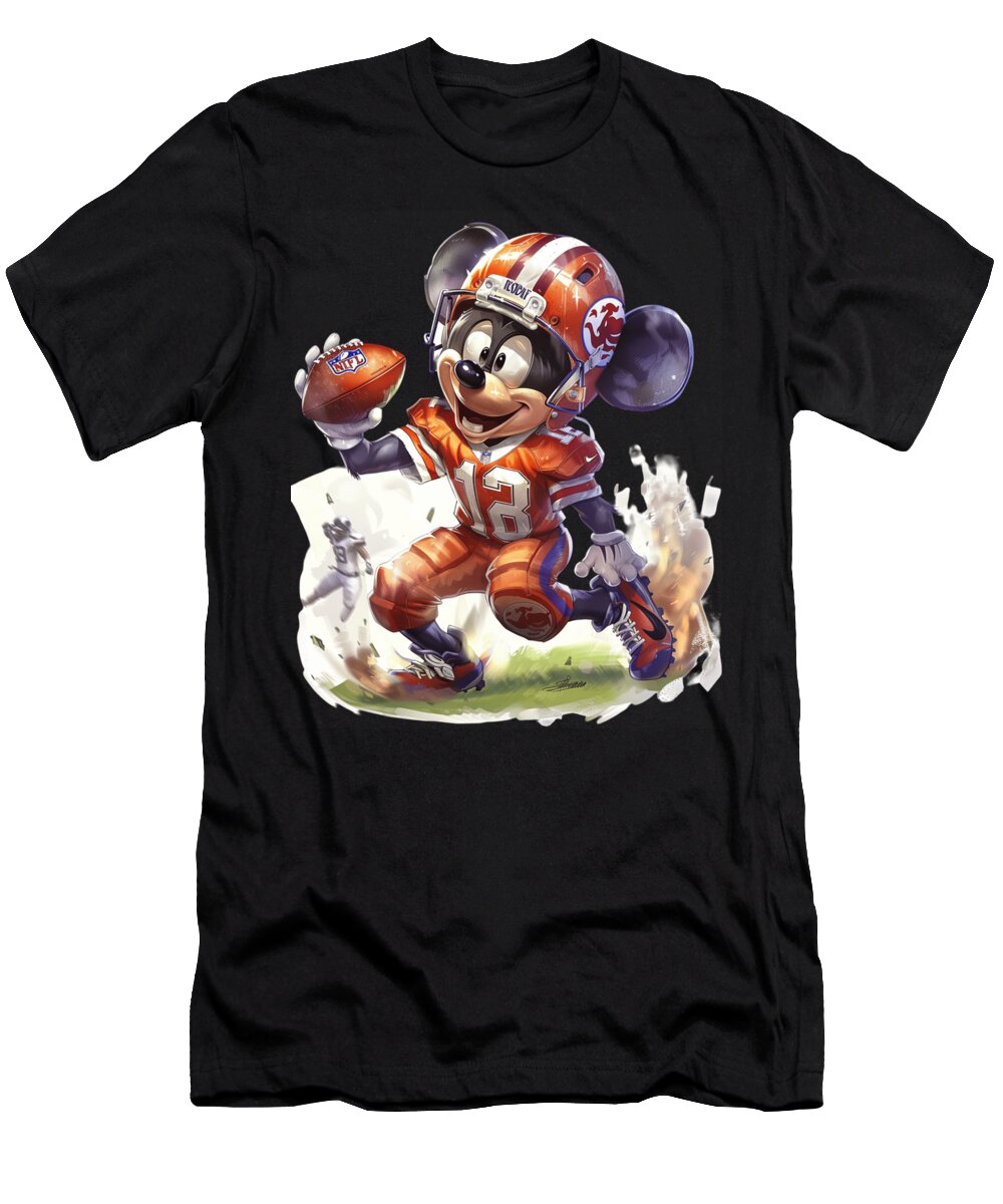 Mickey Mouse Vs Colorado Rockies Frontier Field Faceoff Robertz Schuler T-Shirt