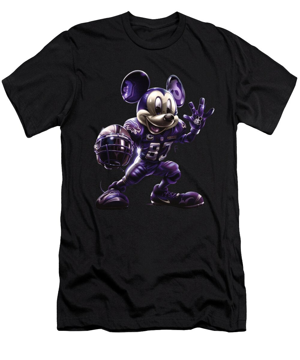 Mickey Mouse Vs Colorado Rockies Fun Fan Fervor Robertz Schuler T-Shirt