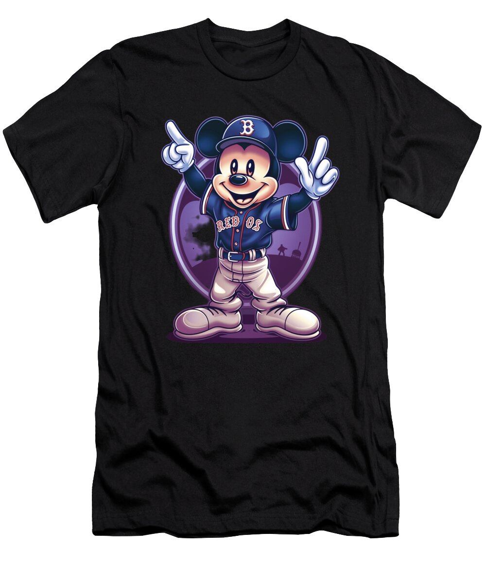 Mickey Mouse Vs Colorado Rockies Leading League Laughs Robertz Schuler T-Shirt