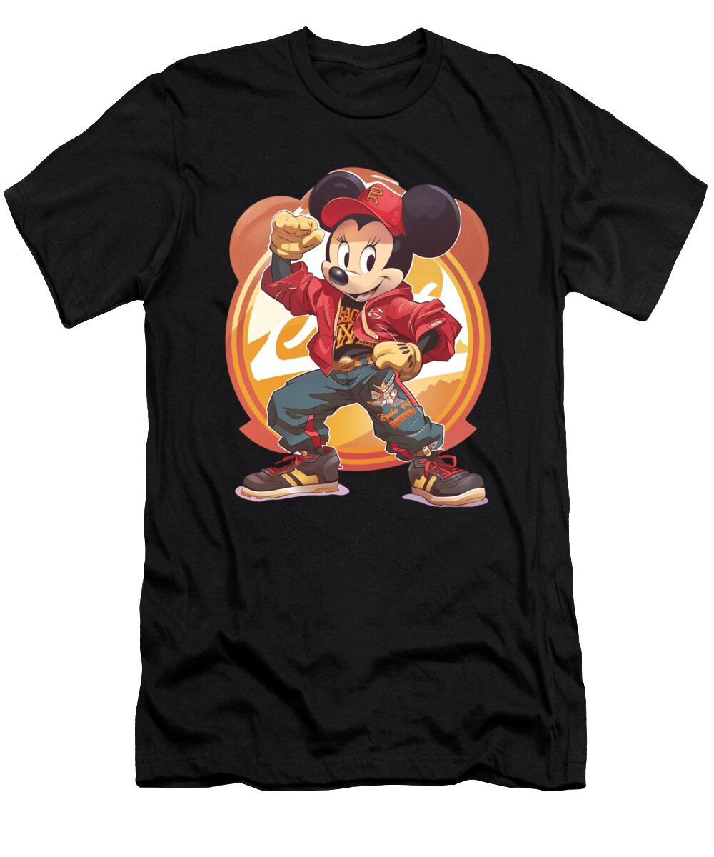 Mickey Mouse Vs Colorado Rockies Mile High Matchup Robertz Schuler T-Shirt