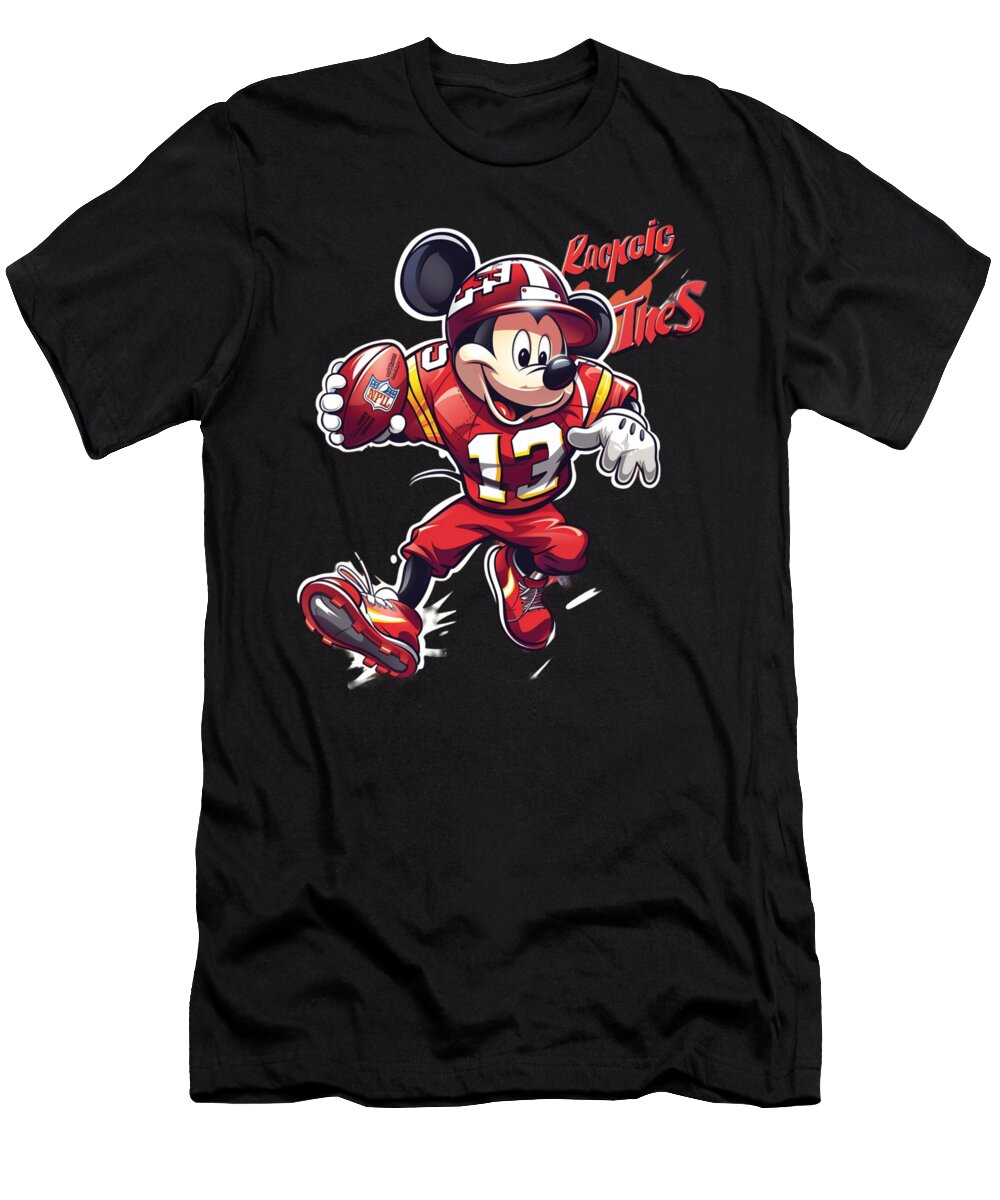 Mickey Mouse Vs Colorado Rockies Mountain Mascot Mayhem Robertz Schuler T-Shirt