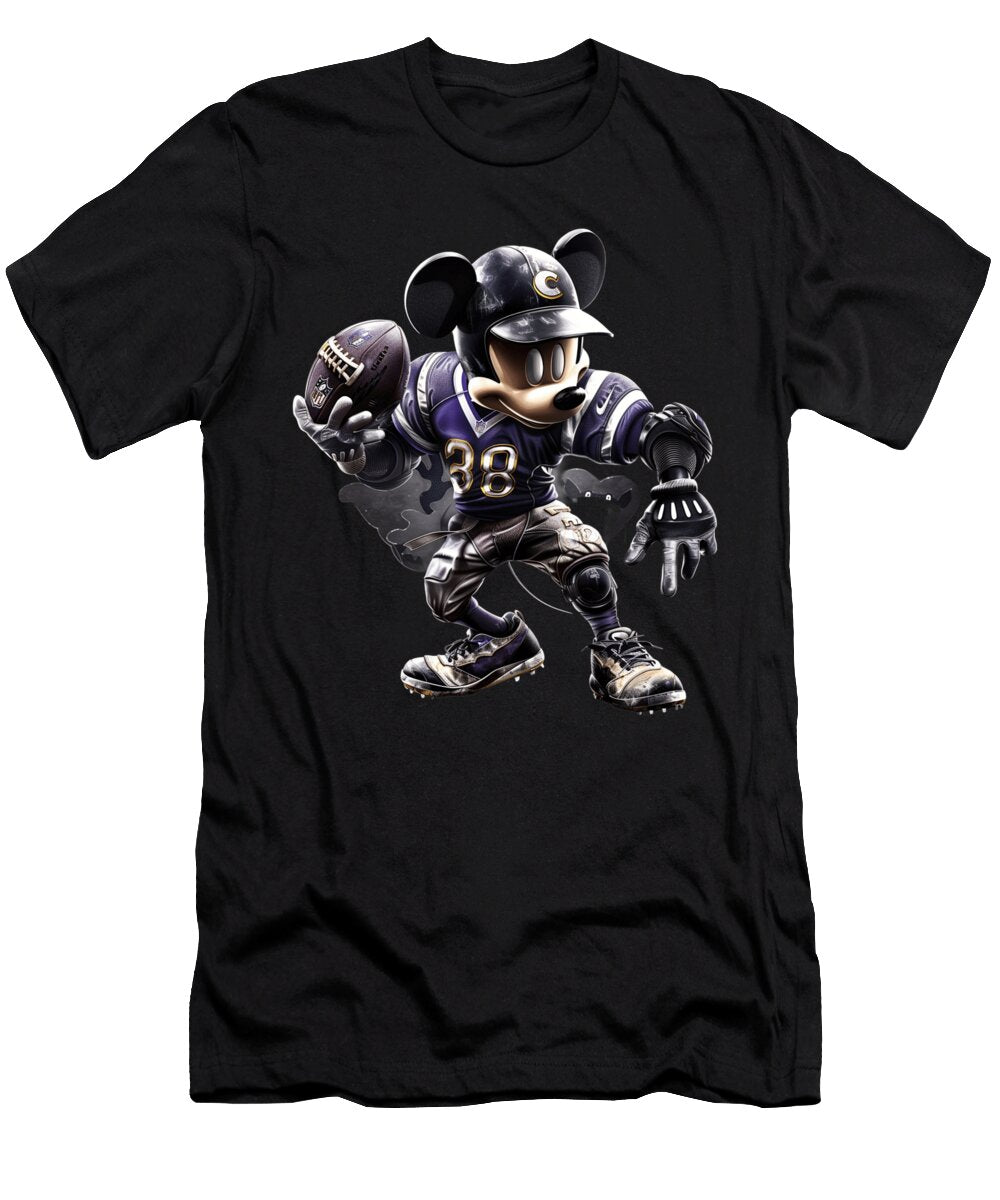 Mickey Mouse Vs Colorado Rockies Strike Zone Showdown Robertz Schuler T-Shirt