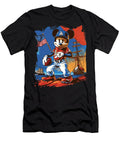 Micky Mouse Vs Los Angeles Dodgers Animated Faceoff Robertz Schuler T-Shirt