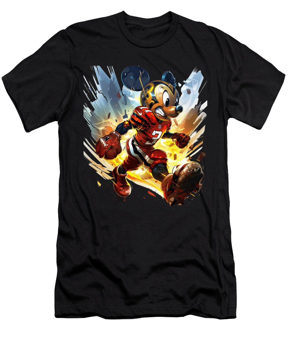 Micky Mouse Vs Los Angeles Dodgers Creative Matchup Robertz Schuler T-Shirt