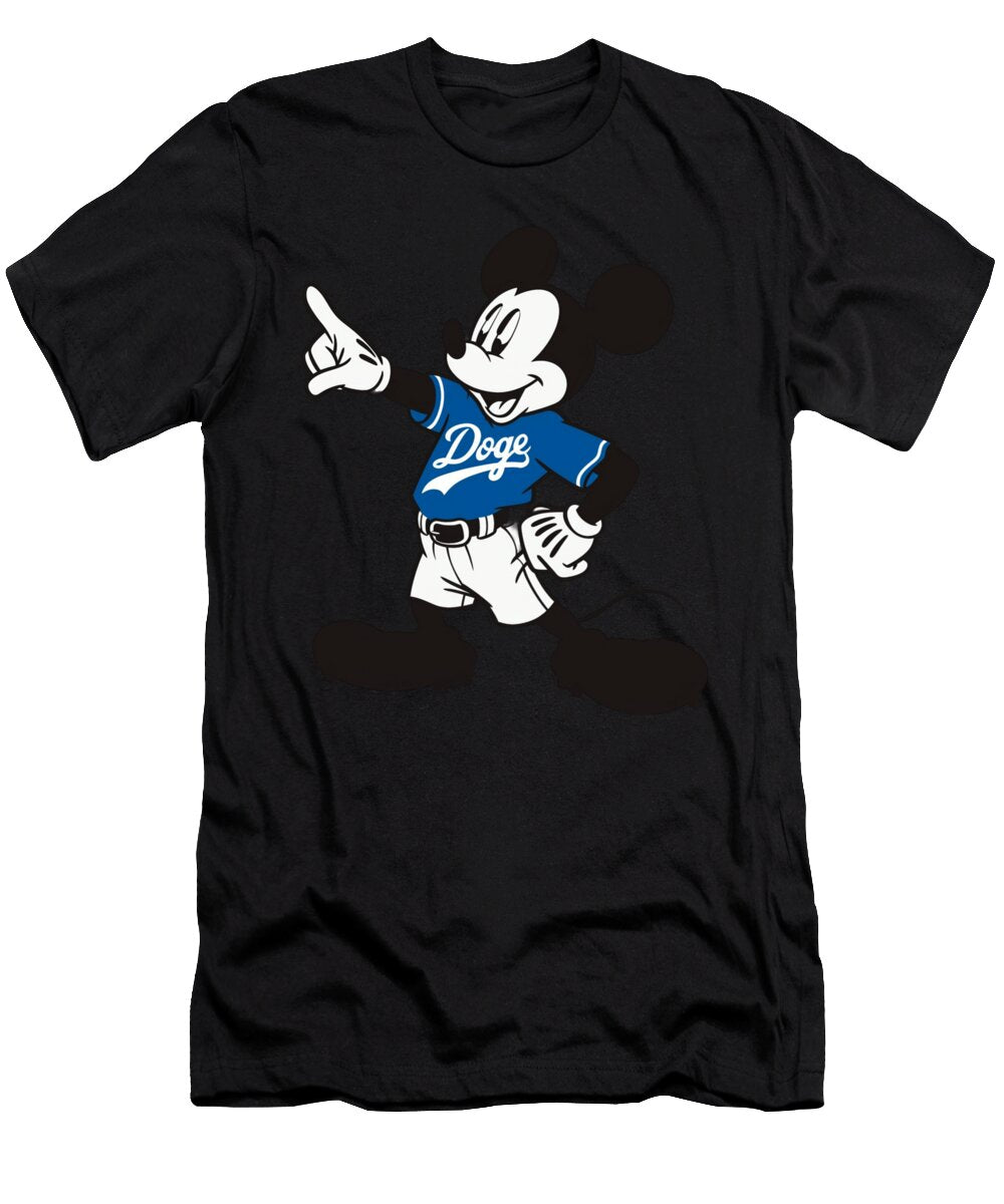 Micky Mouse Vs Los Angeles Dodgers Disney Dinger Cecils Willis T-Shirt