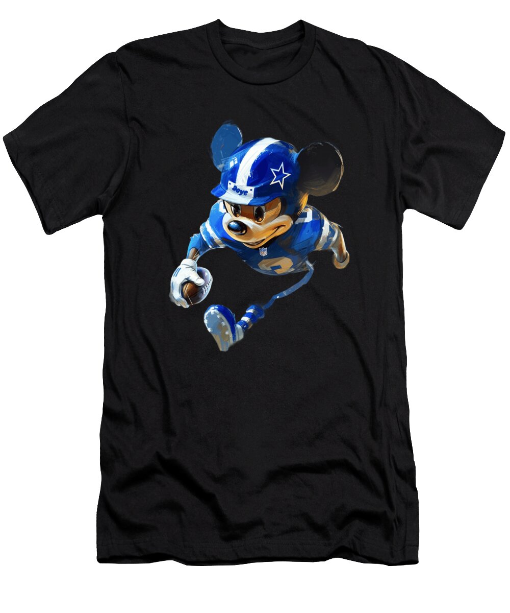Micky Mouse Vs Los Angeles Dodgers Dynamic Clash Robertz Schuler T-Shirt