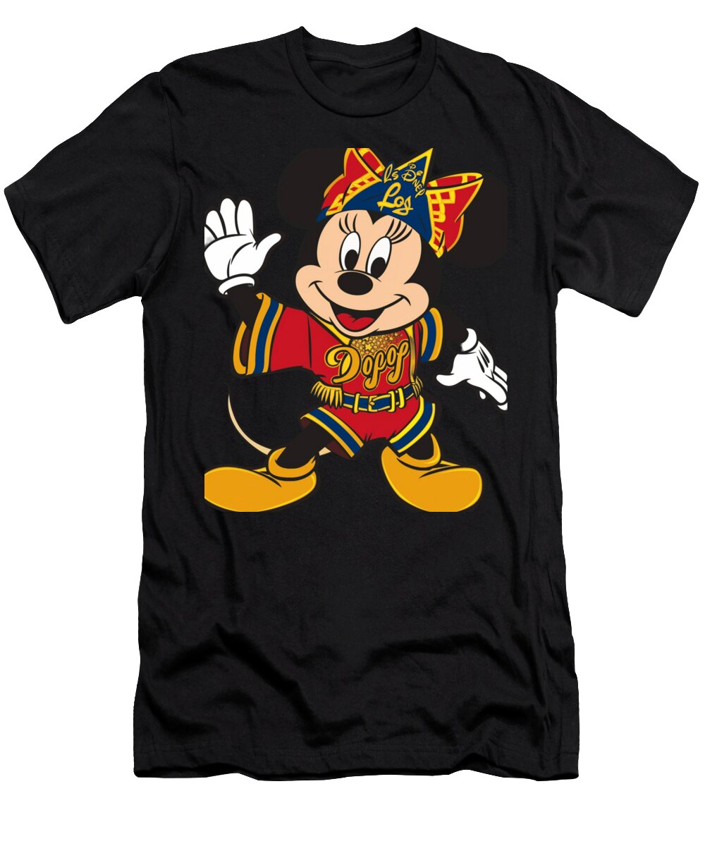 Micky Mouse Vs Los Angeles Dodgers Epic Faceoff Robertz Schuler T-Shirt