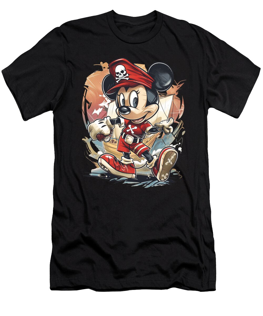 Micky Mouse Vs Los Angeles Dodgers Fantasy Faceoff Robertz Schuler T-Shirt