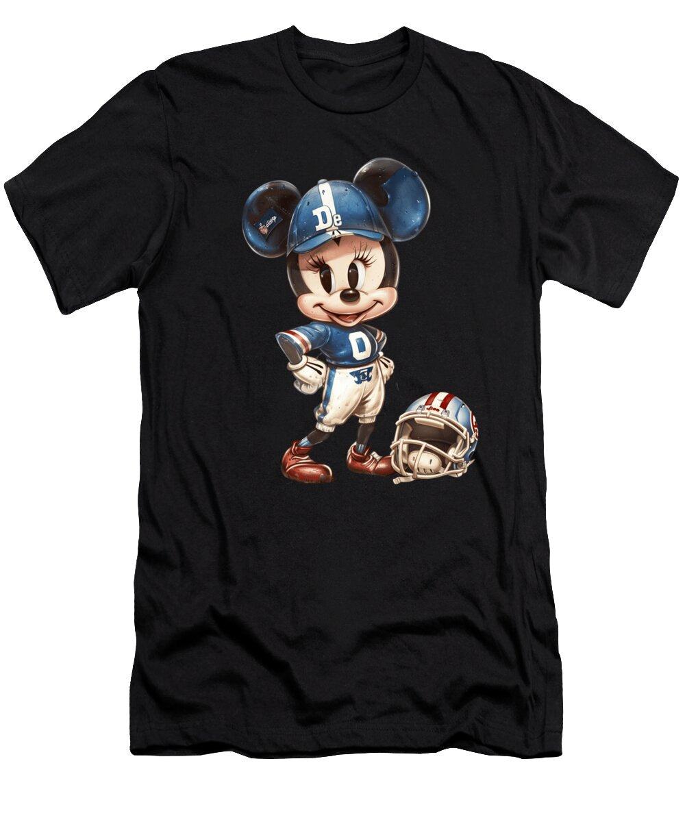 Micky Mouse Vs Los Angeles Dodgers Heroic Challenge Robertz Schuler T-Shirt