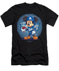 Micky Mouse Vs Los Angeles Dodgers Heroic Duel Robertz Schuler T-Shirt