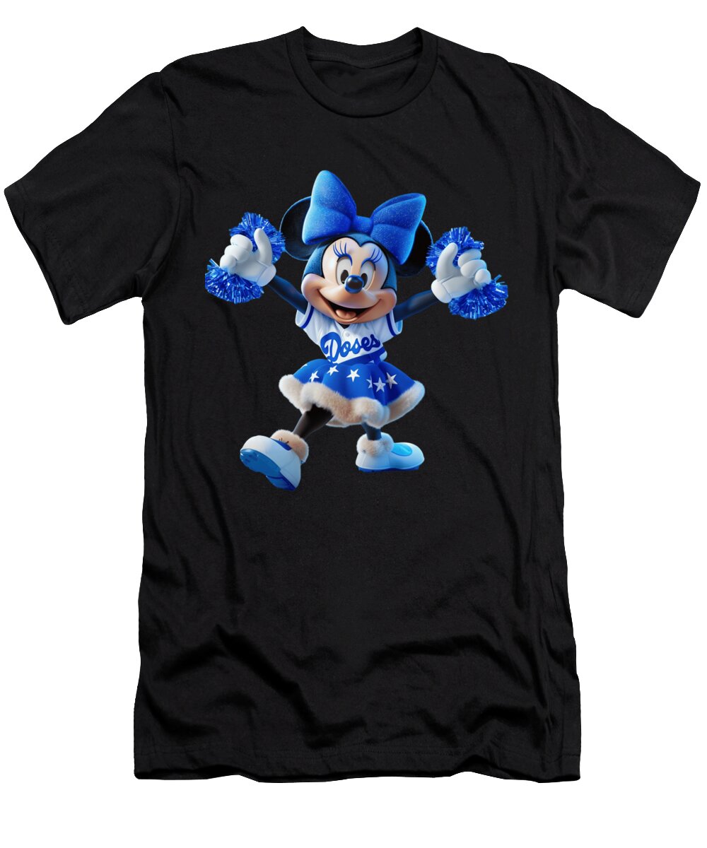 Micky Mouse Vs Los Angeles Dodgers Magical Battle Robertz Schuler T-Shirt