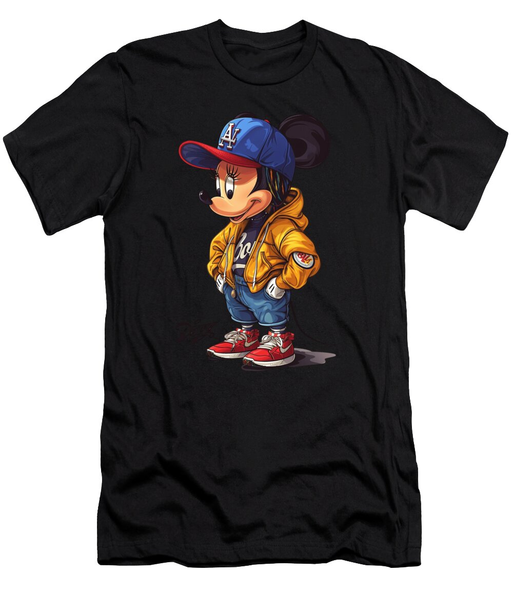 Micky Mouse Vs Los Angeles Dodgers Magical Show Robertz Schuler T-Shirt