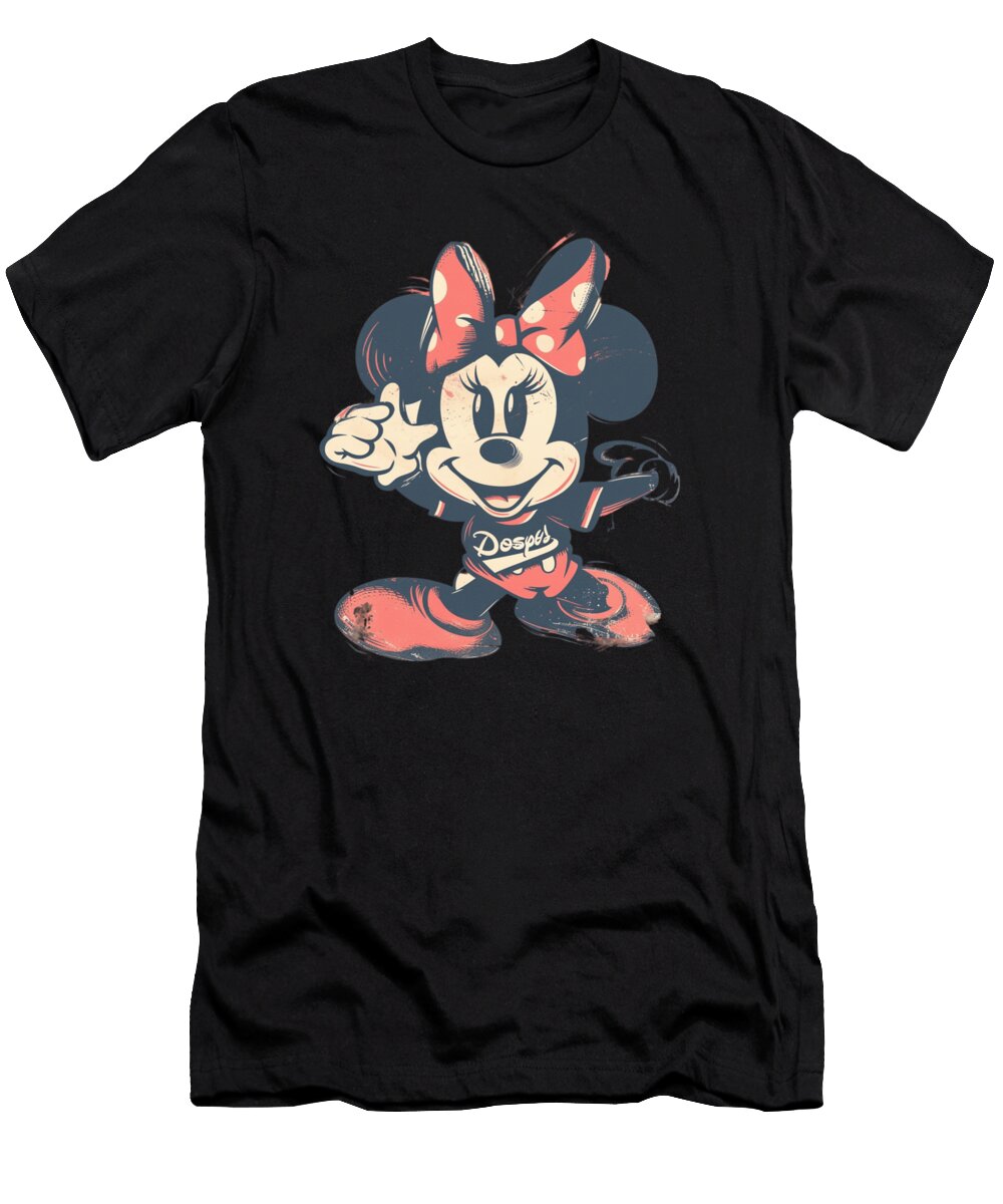 Micky Mouse Vs Los Angeles Dodgers Minnie Marvelous Cecils Willis T-Shirt