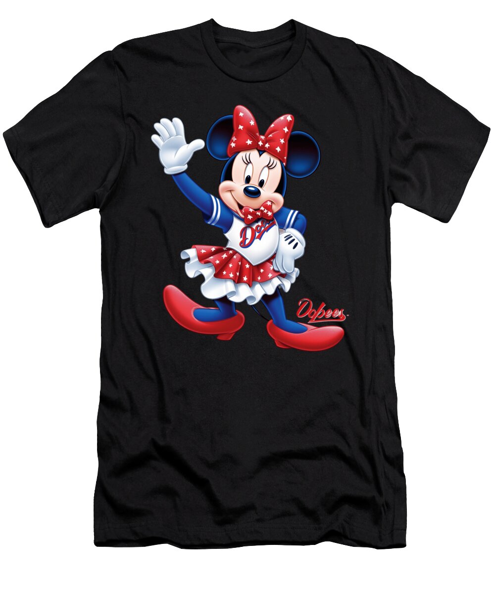 Micky Mouse Vs Los Angeles Dodgers Play Ball Robertz Schuler T-Shirt