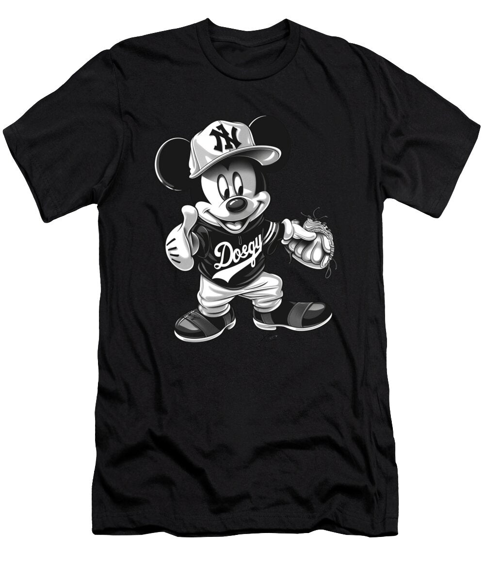 Micky Mouse Vs Los Angeles Dodgers Showtime Battle Robertz Schuler T-Shirt