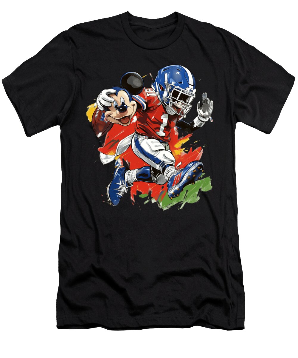 Micky Mouse Vs Los Angeles Dodgers Toontastic Triple Cecils Willis T-Shirt