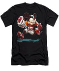Micky Mouse Vs Miami Marlins Logo Merging Myths with MLB Rush T-Shirt