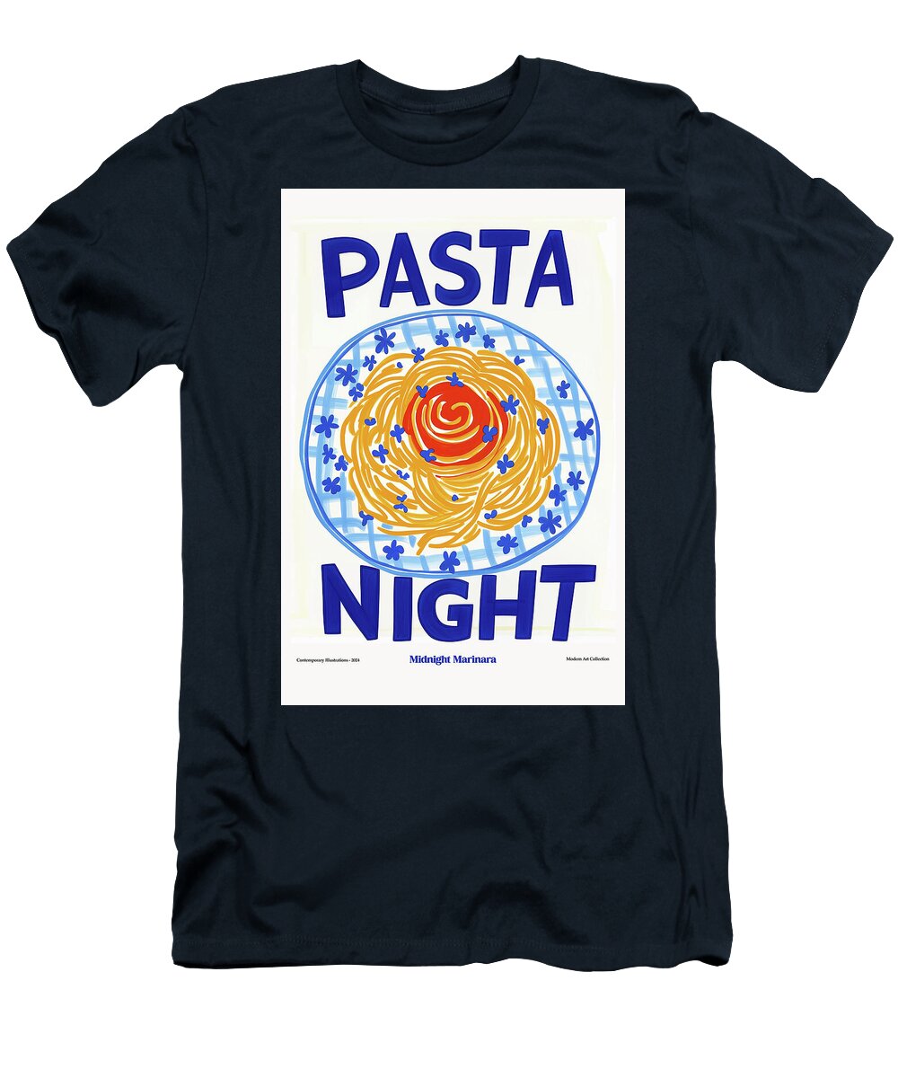 Midnight Marinara Pasta Murellos Design T-Shirt