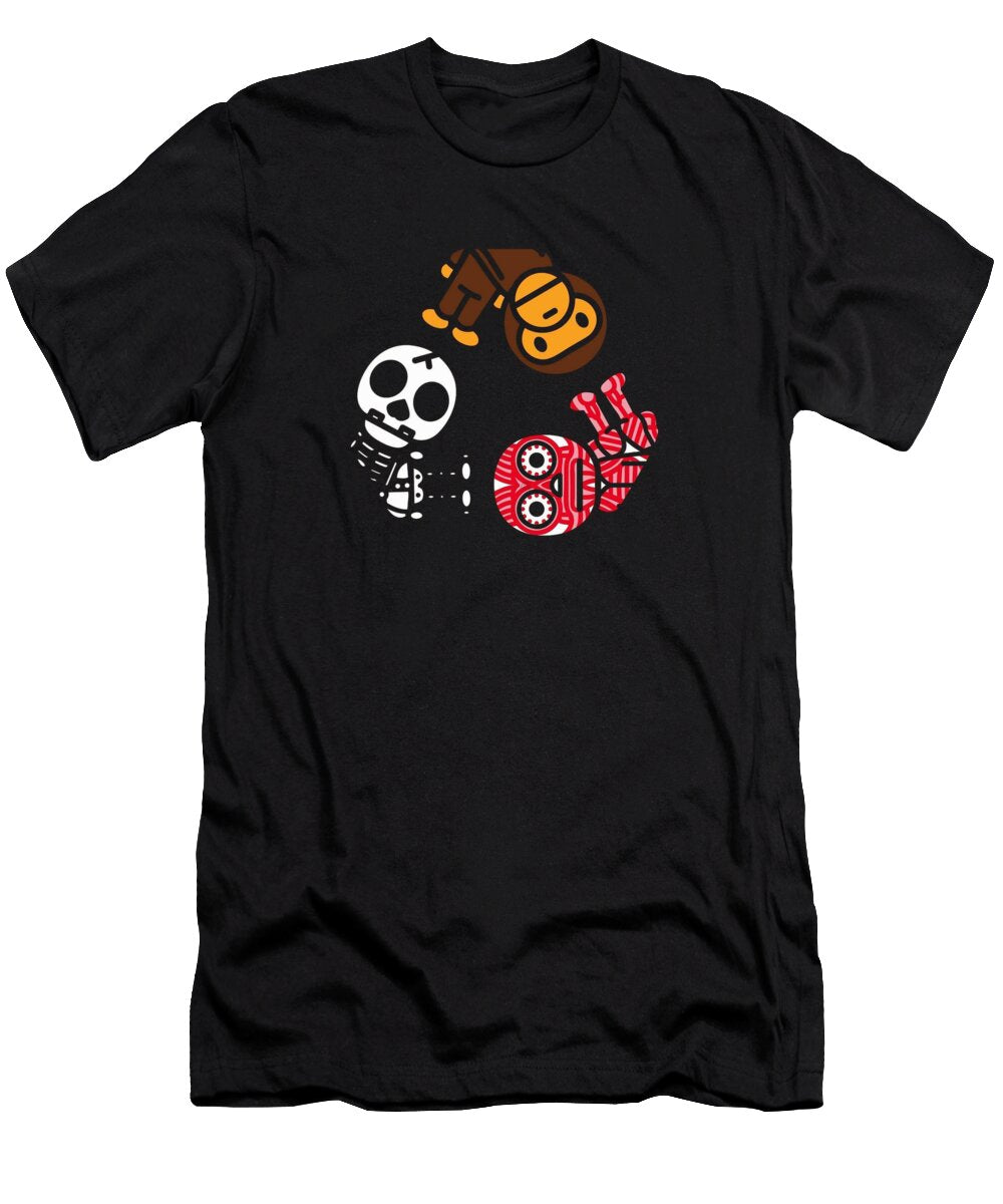 Milo with Skull Robot Garrett J Blaine T-Shirt