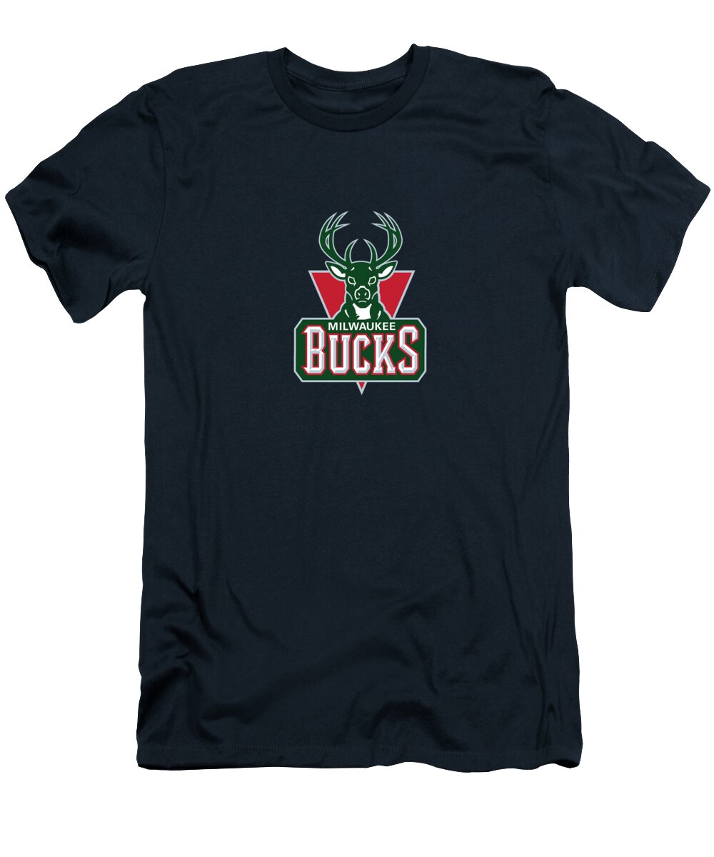 Milwaukee Bucks Basketball Logo Eaton Nancy a T-Shirt