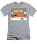 Mini Atomic Cats with Orange Couch Donna Mibus T-Shirt