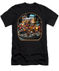 Miniature Anime Cities Cute Boba Tea Gaming Controller Ramen Sifou Store T-Shirt