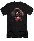 Miniature Poodle 4th of July Dog Natalie Lidford T-Shirt