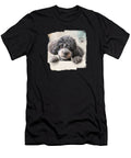 Miniature Poodle Peeking Over Wall 02 Elisabeth Lucas T-Shirt