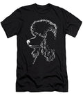 Miniature Poodle Profile Illustration for Small Lance Gambis Art T-Shirt