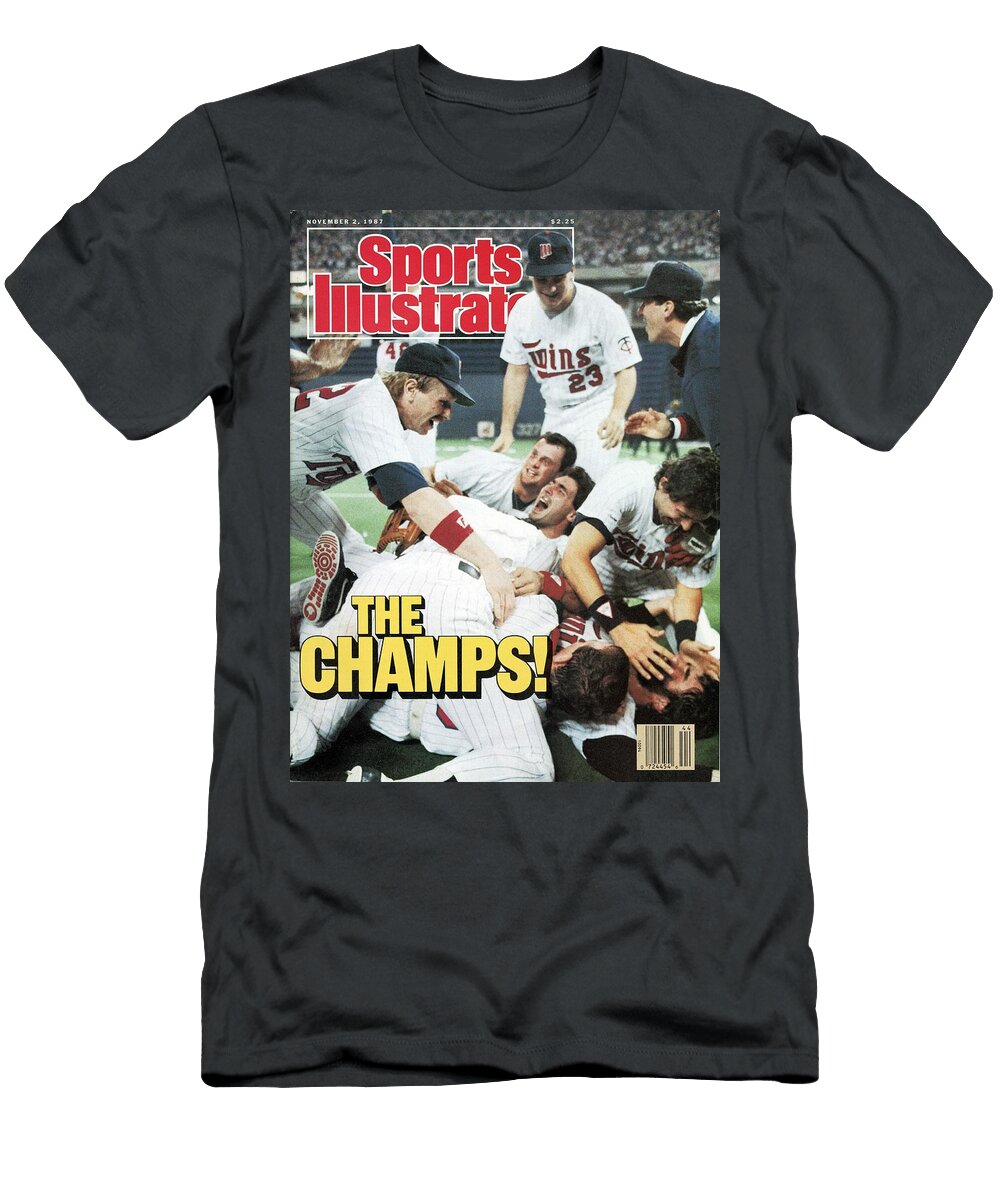 Minnesota Twins Dan Gladden 1987 World Series November 02 1987 Sports Illustrated Cover T-Shirt