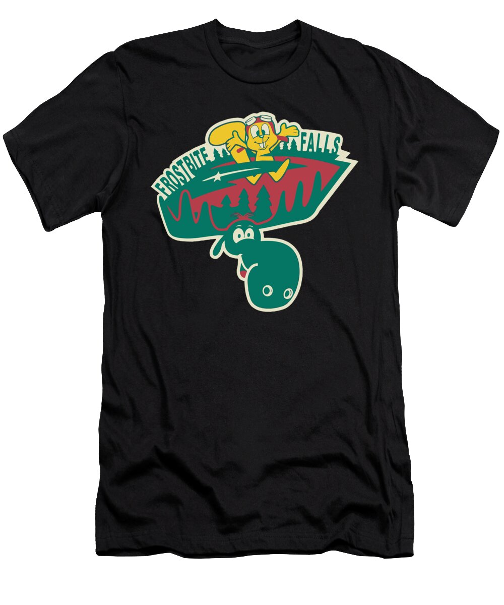 Minnesota Wild Rocky and Bullwinkle Huyen Vu T-Shirt