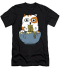 Miso Soup Ramen Noodles Eating Cat Noirty Designs T-Shirt