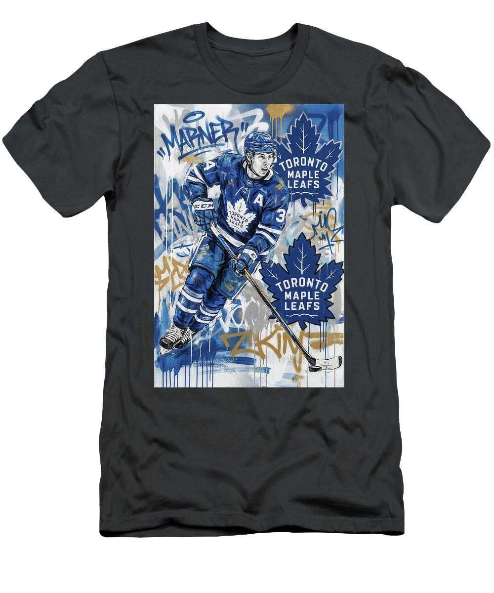 Mitch Marner Toronto Maple Leafs Graffiti Poster Hockey Player NHL Sampadart Gallery T-Shirt