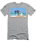 Moka Pot Coffee Maker Sea Background Italian Breakfast Luca Lorenzelli T-Shirt
