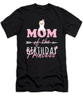 Mom of the Birthday Princess Llamazing Girl Llama Party Graphic Art Grabitees T-Shirt