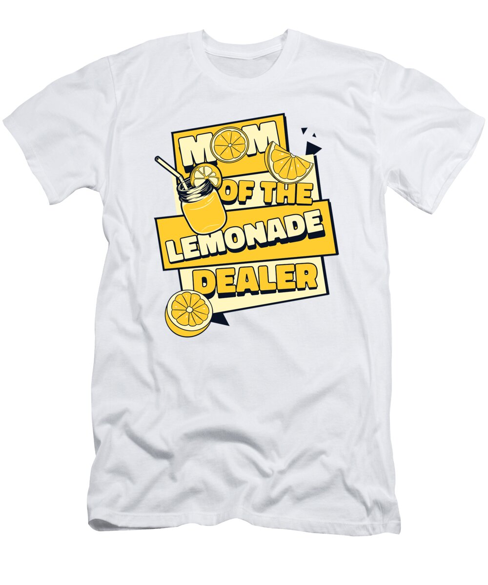 Mom of the Lemonade Dealer Business Cardboard Lemonade Stand Graphics Lab T-Shirt