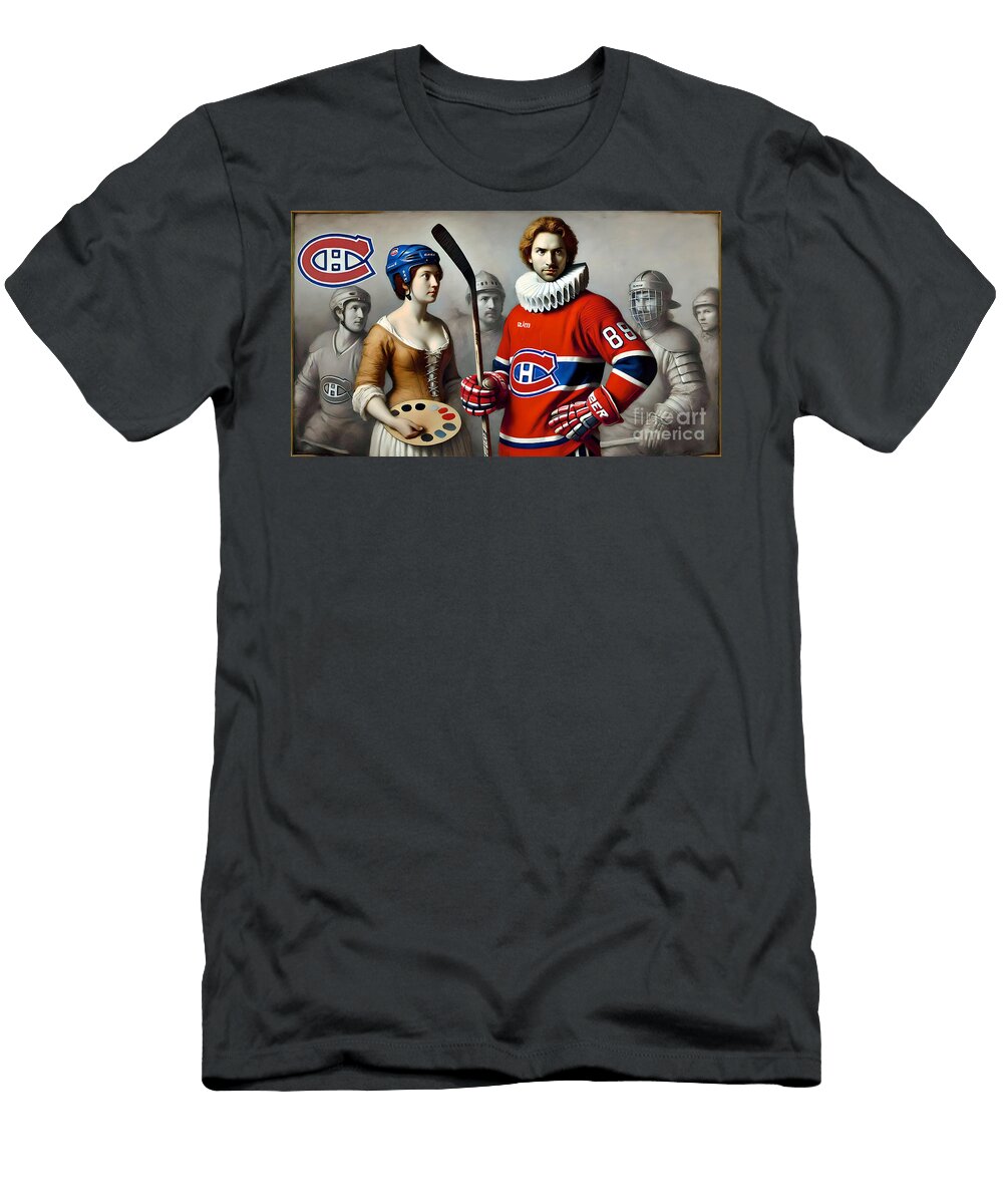 Montreal Candiens Masterpiece Series the Hat Trick Robert Williams T-Shirt