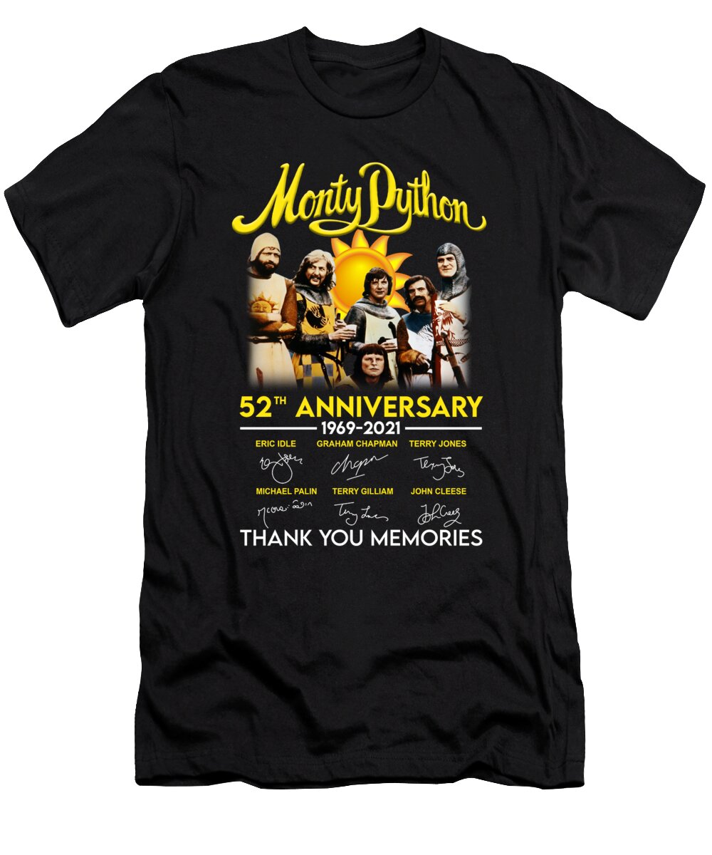 Monty Python 1969 2021 52th Anniversary Thank You Memories Signatures Th T-Shirt