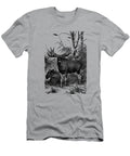 Moose Bull and Cow Madame Memento T-Shirt